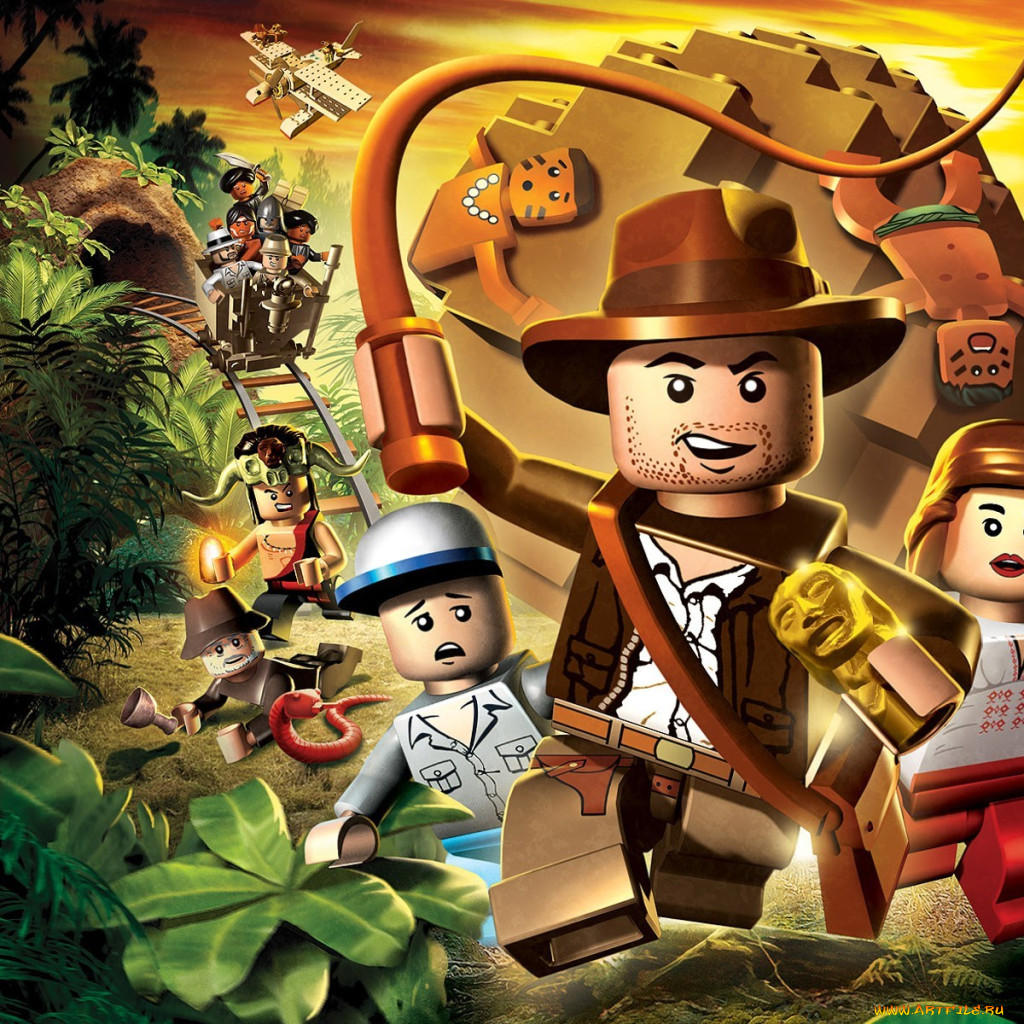 Обои Видео Игры LEGO Indiana Jones: The Original Adventures, обои для  рабочего стола, фотографии видео игры, lego indiana jones, the original  adventures, человечки, шляпа, кнут, джунгли, индиана, джонс, лего Обои для  рабочего